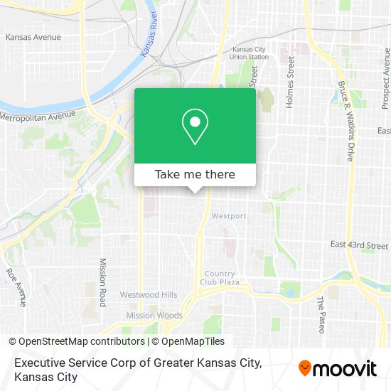 Executive Service Corp of Greater Kansas City map