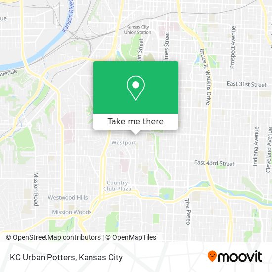 KC Urban Potters map