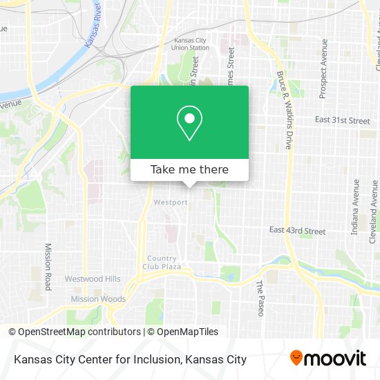 Mapa de Kansas City Center for Inclusion