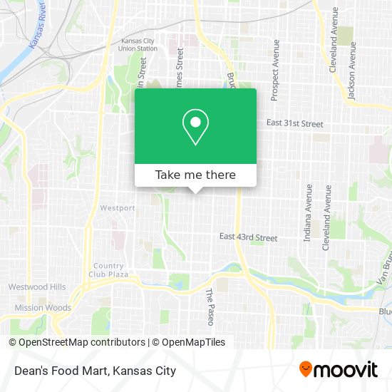 Dean's Food Mart map