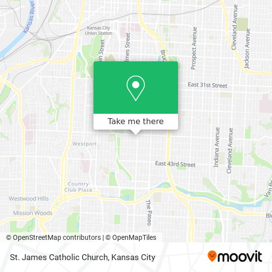 St. James Catholic Church map