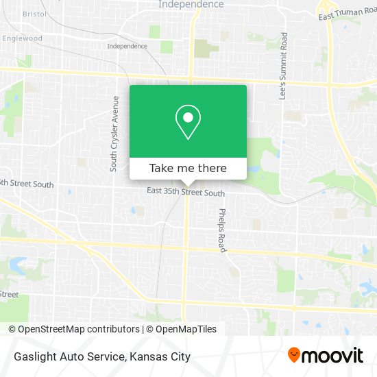 Gaslight Auto Service map