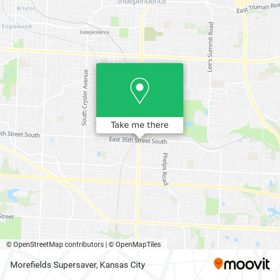 Morefields Supersaver map