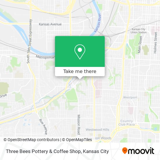 Three Bees Pottery & Coffee Shop map