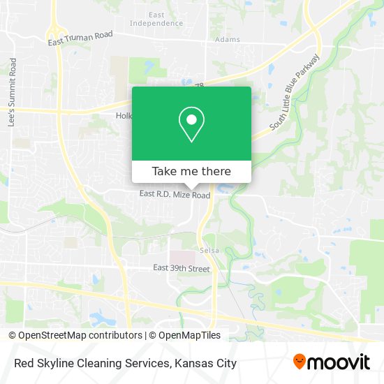 Red Skyline Cleaning Services map