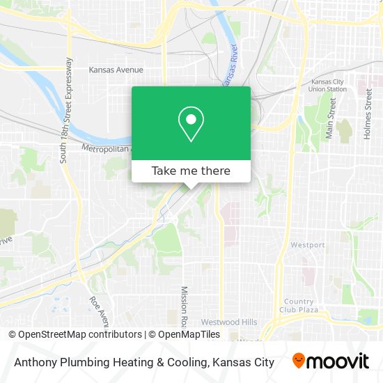 Anthony Plumbing Heating & Cooling map