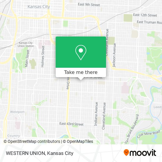 WESTERN UNION map