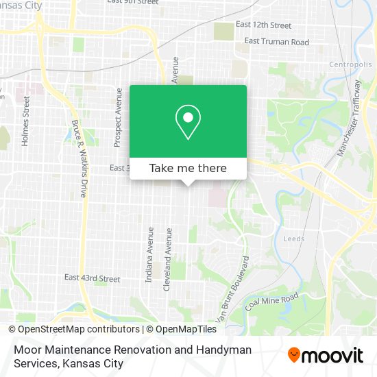 Mapa de Moor Maintenance Renovation and Handyman Services