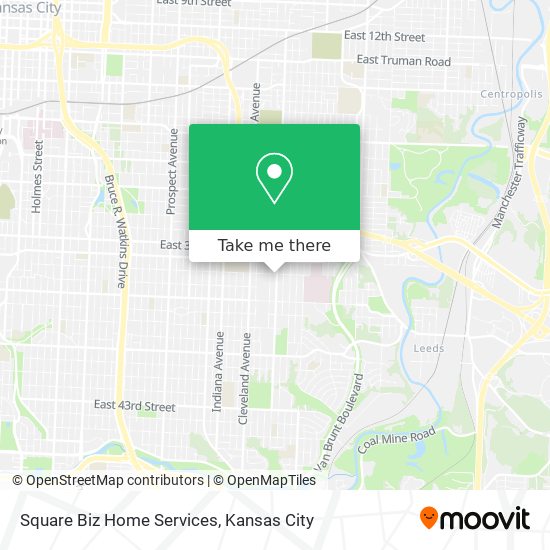 Mapa de Square Biz Home Services