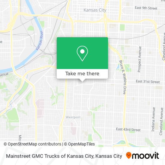 Mainstreet GMC Trucks of Kansas City map