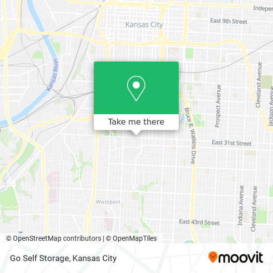 Go Self Storage map