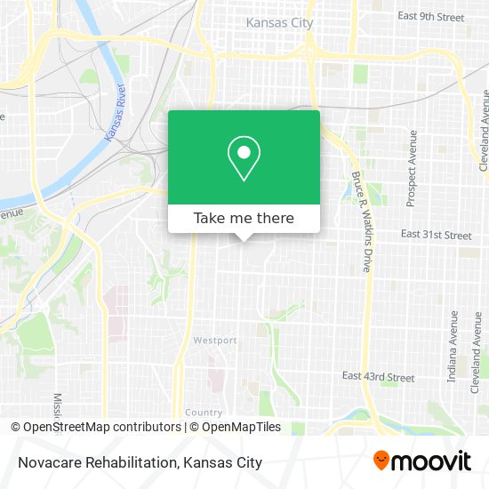 Mapa de Novacare Rehabilitation