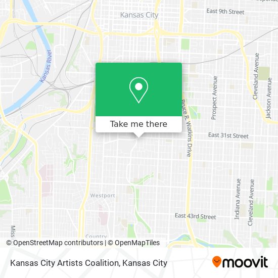 Mapa de Kansas City Artists Coalition
