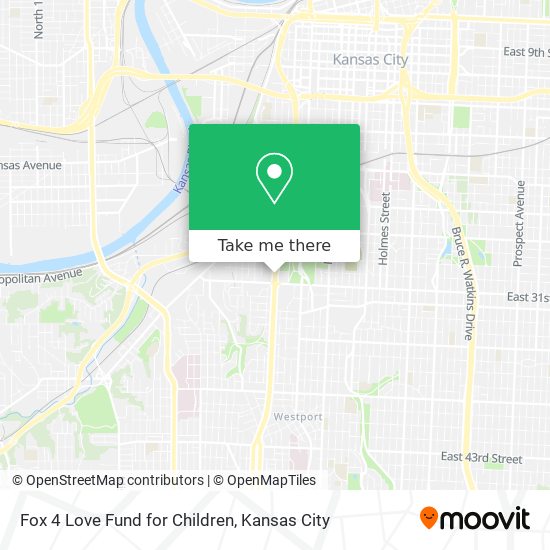 Mapa de Fox 4 Love Fund for Children