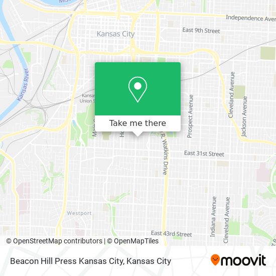 Beacon Hill Press Kansas City map