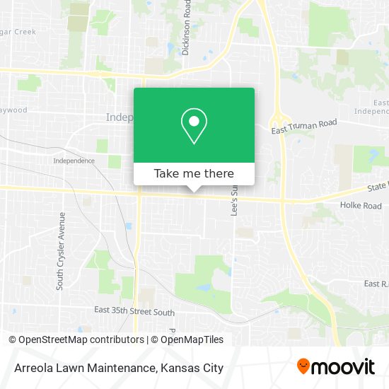 Arreola Lawn Maintenance map