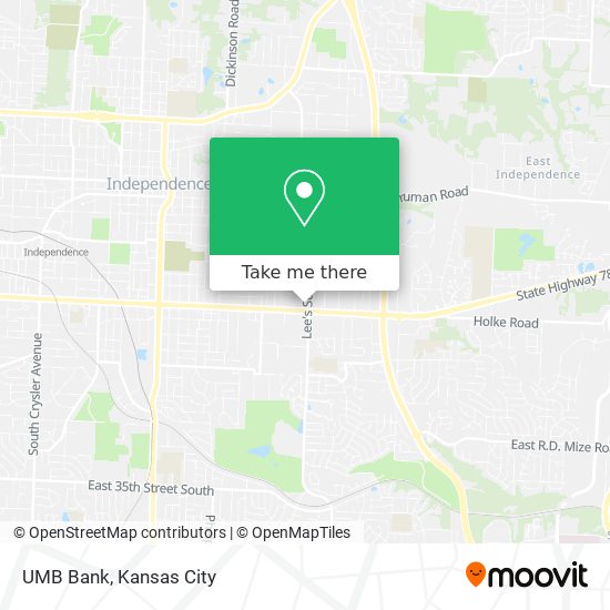 UMB Bank map