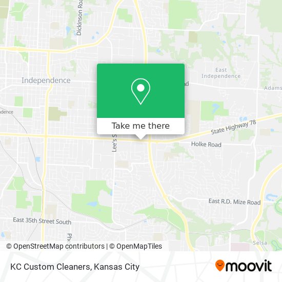 KC Custom Cleaners map