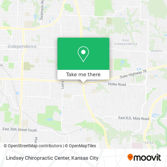 Lindsey Chiropractic Center map