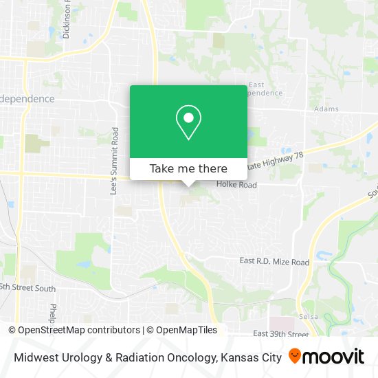 Midwest Urology & Radiation Oncology map