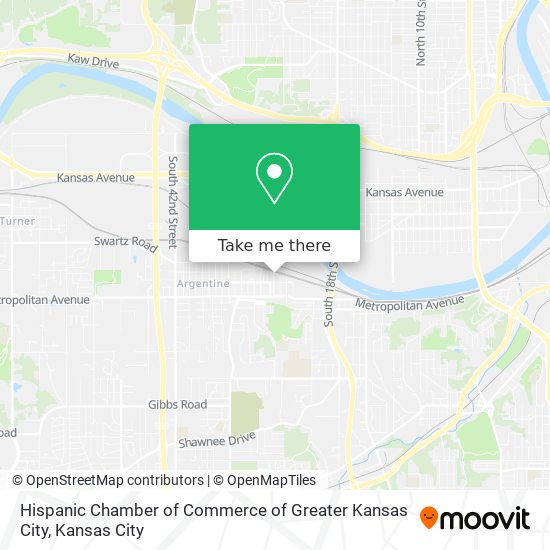 Mapa de Hispanic Chamber of Commerce of Greater Kansas City