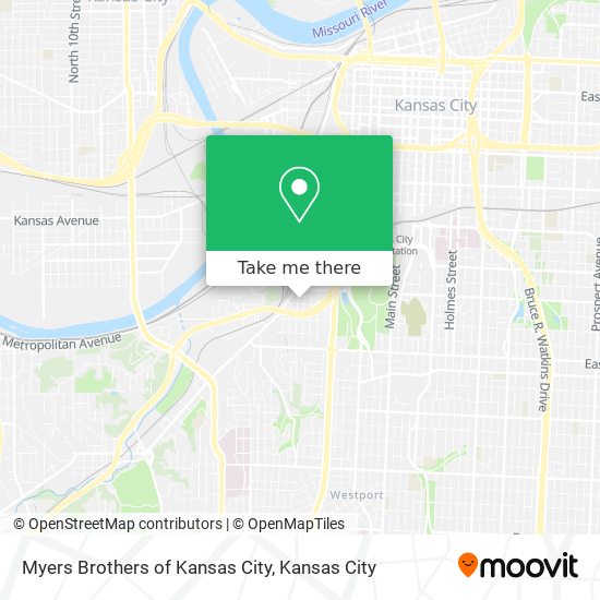 Mapa de Myers Brothers of Kansas City
