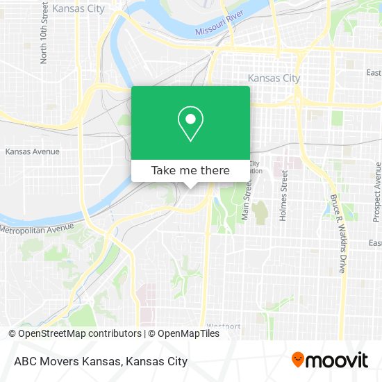 Mapa de ABC Movers Kansas