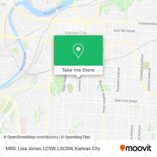 MRS. Lisa Jonas, LCSW, LSCSW map