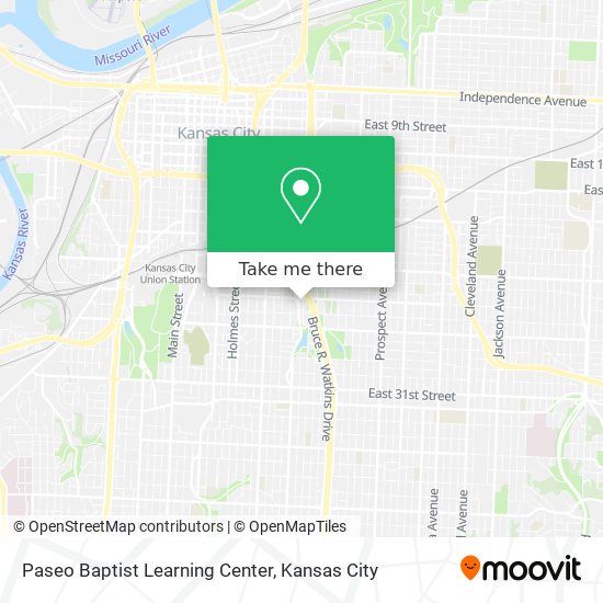 Paseo Baptist Learning Center map