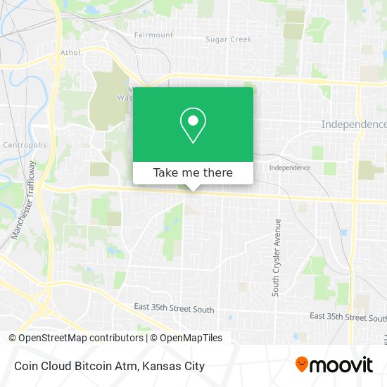 Mapa de Coin Cloud Bitcoin Atm