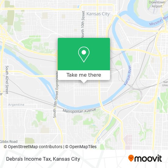 Debra's Income Tax map