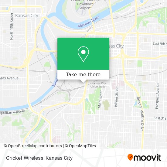 Mapa de Cricket Wireless