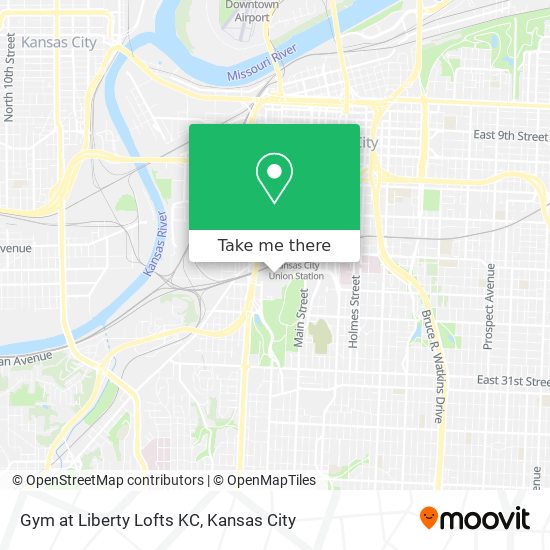 Mapa de Gym at Liberty Lofts KC