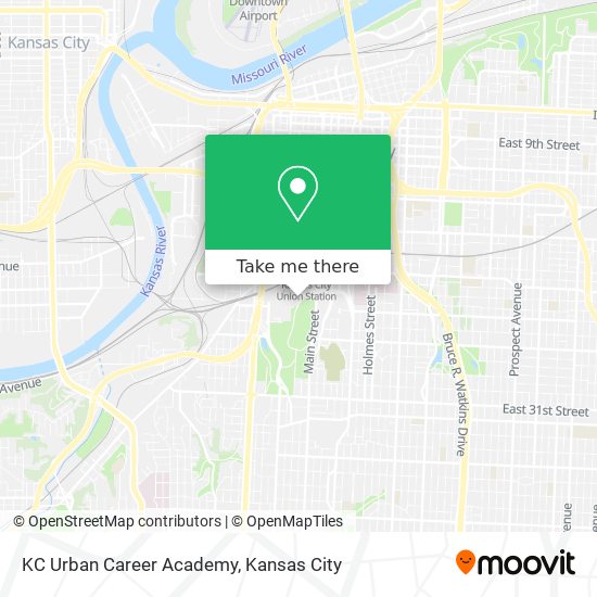 KC Urban Career Academy map