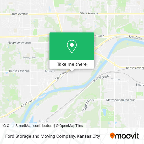 Ford Storage and Moving Company map