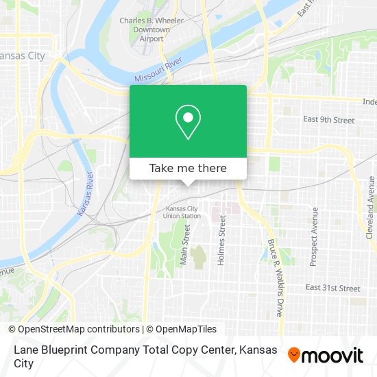 Mapa de Lane Blueprint Company Total Copy Center
