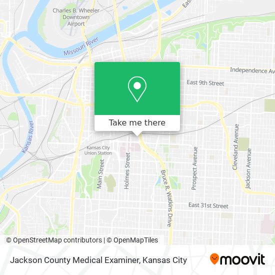Jackson County Medical Examiner map