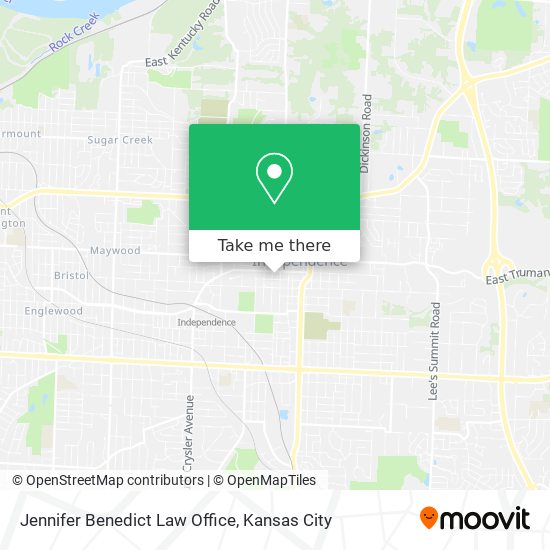 Jennifer Benedict Law Office map