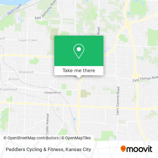 Peddlers Cycling & Fitness map