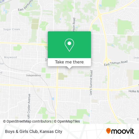 Boys & Girls Club map