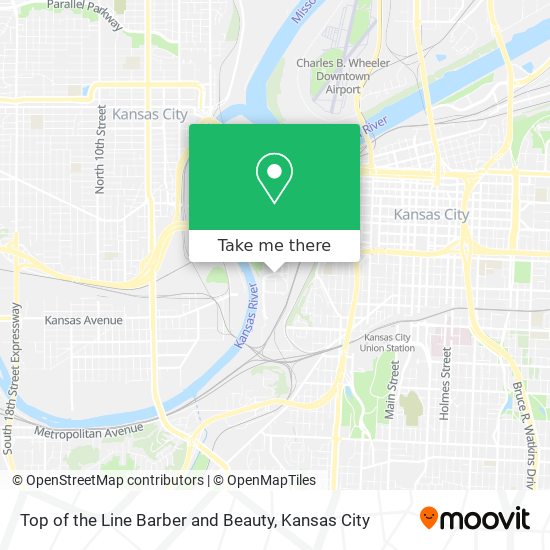 Top of the Line Barber and Beauty map