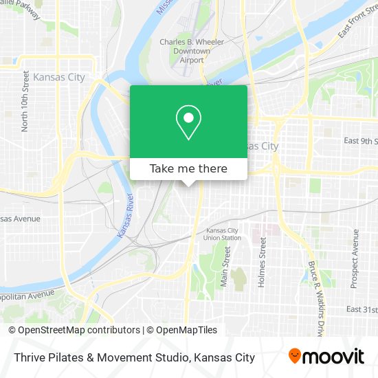 Mapa de Thrive Pilates & Movement Studio