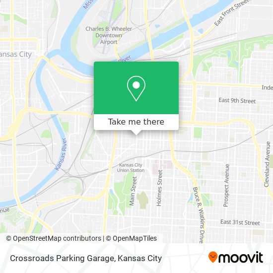 Mapa de Crossroads Parking Garage