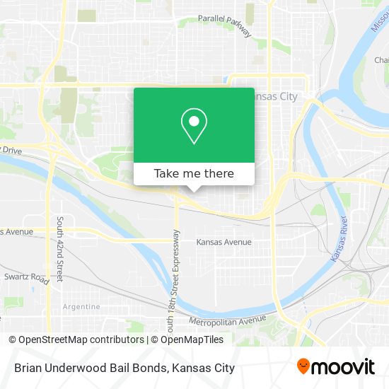Brian Underwood Bail Bonds map