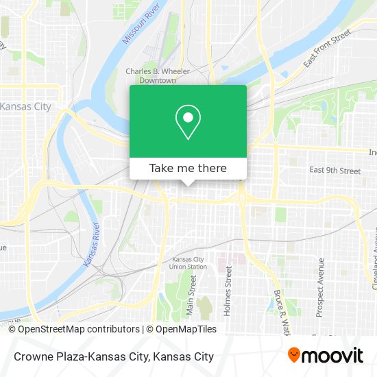 Crowne Plaza-Kansas City map