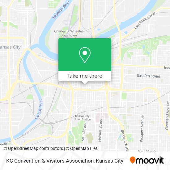 Mapa de KC Convention & Visitors Association