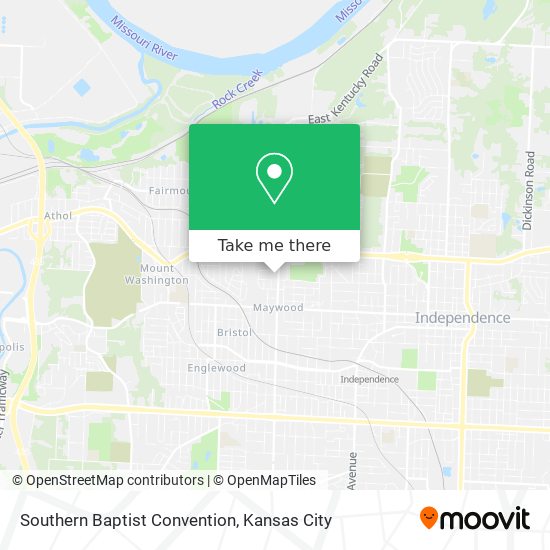 Mapa de Southern Baptist Convention