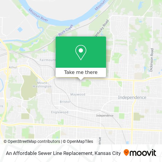 An Affordable Sewer Line Replacement map