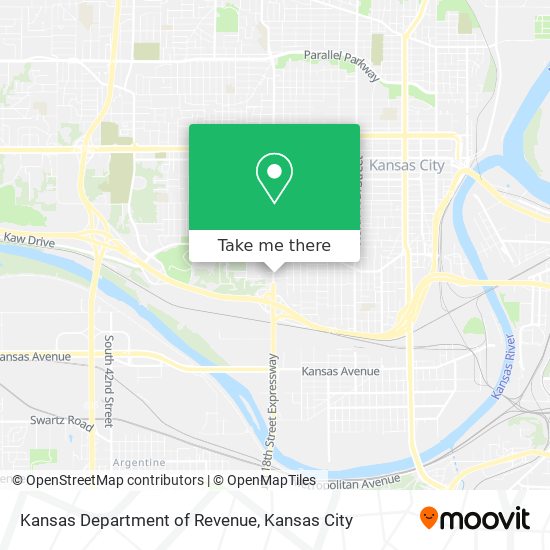 Kansas Department of Revenue map