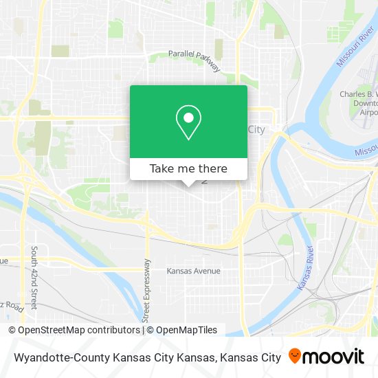 Mapa de Wyandotte-County Kansas City Kansas